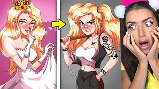 Princess By Day, CRAZY GAMER AT NIGHT!? (TRUE STORY ANIMATION!)