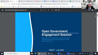 7/27/23 Open Government Engagement Session: Redesigning the U.S. Open Government website