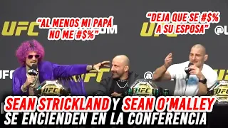 Sean Strickland y Sean O'Malley se encienden en la conferencia