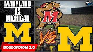 Maryland Vs Michigan NCAAF Reaction/Score/Play By Play