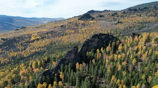 Большой Манский порог. Кутурчинское белогорье. Осень