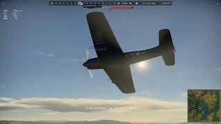 Carpet bombing (War Thunder AM1 Mauler Gameplay)