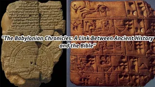 The Babylonian Chronicles: A Link Between Ancient History and the Bible