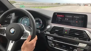 BMW X4 M40d 0-200km/h acceleration