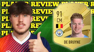 HE'S BROKEN!!! 91 KEVIN DE BRUYNE FIFA 23 PLAYER REVIEW