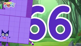 Numberblocks Magic Run 66 - Numberblocks 66 Adventure | Number Explore