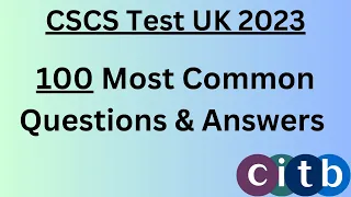 CSCS Card UK 2023 | CSCS Test for Green Card UK | CSCS Test UK | CiTB Test for Green Card 2023