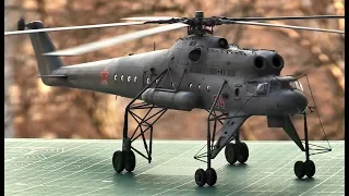 Модель вертолета Ми-10, Ка-27 в 72 масштабе   с моторами