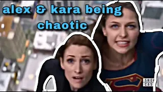 alex and kara danvers being a chaotic duo for 7 minutes and 22 seconds straight