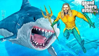 АКВАМЕН ПРОТИВ АКУЛЫ МЕГАЛОДОН В ГТА 5 МОДЫ! AQUAMAN НАШЕЛ МЕГА ОБЗОР МОДА GTA 5! ГТА МОД MODS ИГРЫ