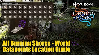 Horizon Forbidden West Burning Shores DLC - All Datapoints Burning Shores - World