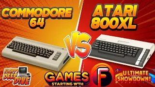Retro Gaming Showdown: C64 vs Atari 800XL - 8 Classic 'F' Games Compared