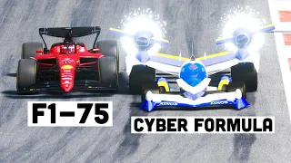 Ferrari F1 2022 vs Cyber Formula Asurada - Monza GP