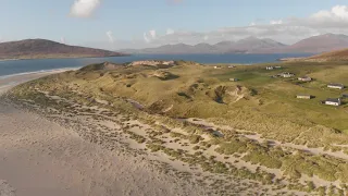 Luskentyre Sands isle of harris 4k drone