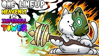 Battle Cats | One Lineup, Heavenly & Infernal Tower (All Floors 1~50)