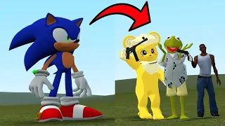 SONIC VS NPCS! - Garry's mod Sandbox