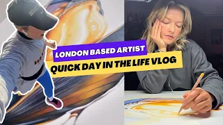 Day in the life as an Artist living in London!! Food shop + run + drawing!
