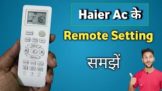 Haier ac remote function | haier ac remote setting
