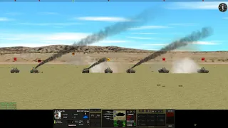 One M1A2 Abrams tank vs 7x T-55 tanks, in Combat Mission Shock Force 2