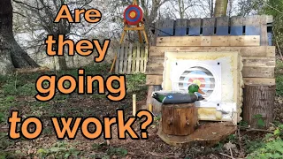 UK,  DIY Archery targets, field testing, expanding foam !!