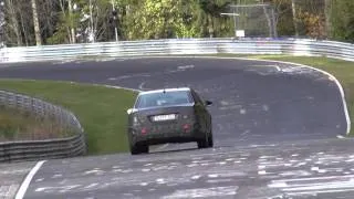 Prototype 2013 Mercedes-Benz E-Class hard tested on the Nürburgring