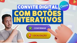 Como Criar um Convite Digital com Botões de Confirmação de Presença e Localização no Canva Gratuito