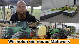 FarmVLOG#606 - Wir holen ein neues Claas Mähwerk ab