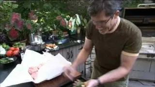 Chef Rick Bayless Grills Carne Asada Brava on a Kalamazoo Outdoor Gourmet Hybrid Grill