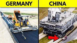 Germany's And China's BIGGEST Modern Road Construction Machines