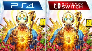 Borderlands 3 - Nintendo Switch vs PS4 ( Graphics + FPS )