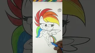 amazing ,,, the style of this young rainbow dash is very cool #short #shorts #mlp #rainbowdash #pony