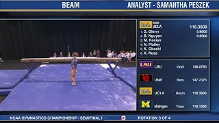 Katelyn Ohashi 2019 Beam at NCAA Semifinals 9.9250