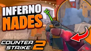 CS2 Inferno Nades You MUST Learn! | Essential Smokes, Molotovs, Flashes Guide