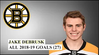 Jake Debrusk (#74) All 27 Goals of the 2018-19 NHL Season