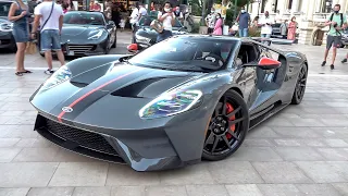 Ford GT Driving in Monaco ! Start Up, Accelerations & Engine Sounds