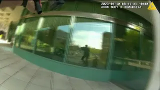 WARNING: Bodycam video just before Kentucky bank shooter killed