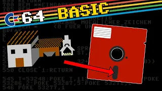 C64 Basic Tutorial: PETSCII Grafiken auf Diskette speichern & laden