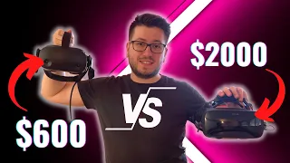 CHEAPEST VS MOST EXPENSIVE HIGH-END VR HEADSET - 5 Things The Cheaper One Does BETTER!