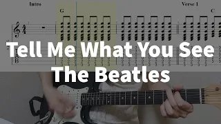 Tell Me What You See - The Beatles | guitar tab easy