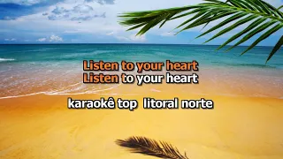 karaokê Sonia- Listen to Your Heart