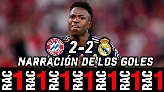 RAC 1 BAYERN 2-2 REAL MADRID | ASÍ NARRARON LOS GOLES