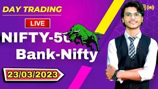 23d March Live Trading - Banknifty and stocks trading live | DHAN