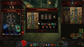 Diablo 3 - Testing Immortal King + Savage sets - GR80