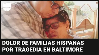 Familias lloran a los hispanos muertos tras el colapso del puente en Baltimore