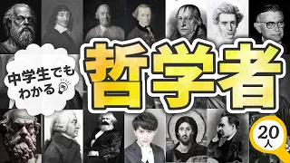 【哲学は人生観を変える】有名な哲学者20人の言いたかったことを世界一分かりやすく解説！