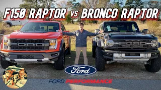 2022 FORD BRONCO RAPTOR vs F150 RAPTOR: Performance Offroad Vehicle Comparison-3.5L 450HP/3.0L 418HP