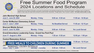 Marshall County BOE announces free food program