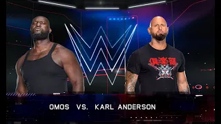 "WWE 2K23 Face-off: Omos vs Karl Anderson - Unleashing Raw Power!"