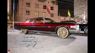 WhipAddict: Kandy Red 75' Cadillac Coupe DeVille Goes From DUB 26s to Dayton 24s