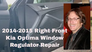 Kia Optima 2013-2016 Window Regulator Replacement & Repair Right Front